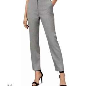 Ted Baker Daizit Textured Gray Straight Leg Trousers